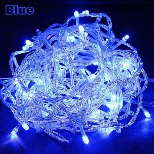 goeasybuy Blue 20m 200 LED Light Bulb Fairy String Lights Christmas Xmas Wedding Party Waterproof (Blue, 20M)
