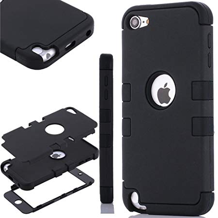 Luxury Robot Hard Plastic Soft Rubber Hybrid Case Cover For iPod Touch 5th Gen