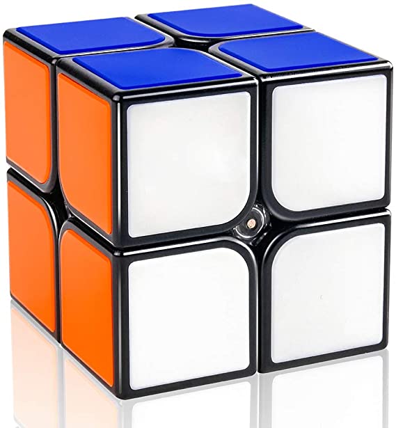 D-FantiX Gan Speed Cube 2x2, Gan 2x2 Speed Cube 2x2x2 Magic Cube Puzzle Black