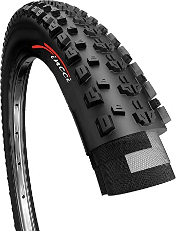 Fincci 26 x 2.25 Mountain Bike Tire Foldable 57-559 for Road MTB Dirt Offroad Bicycle