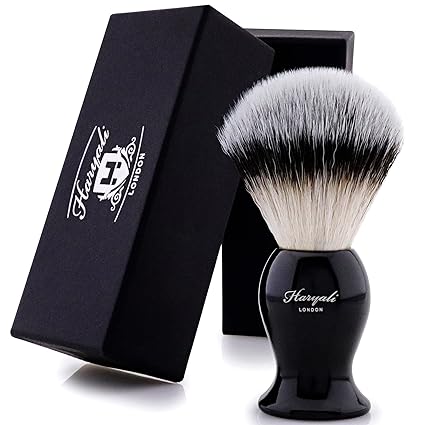 Haryali London Shaving Brush - Shaving Cream Brush - Mens Shaving Brush - and Womens - Shave Brush for Wet Shaving (Black)
