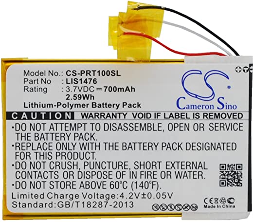 1-853-104-11 Replacement Battery (700mAh / 2.59Wh) for Sony PRS-T1, PRS-T2, PRS-T3, PRS-T3E, PRS-T3S,