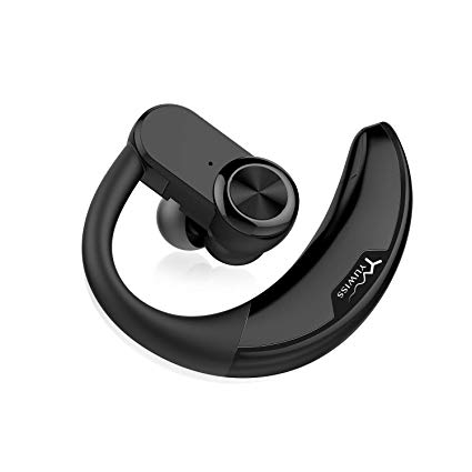 KINGWorld Bluetooth Headset with 18-Hr Playing Time V4.1 Car Driving Bluetooth Earpiece Wireless Hands Free Headphones with Mic Cell Phone Noise Cancelling in-Ear Compatible with iPhone Samsung
