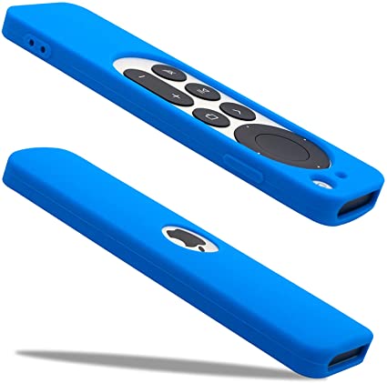 The New Apple TV 4k Remote Case 2021 Siri Remote Control Case is Suitable for Apple TV. The Shockproof Silicone Remote Control Cover is Compatible with Apple TV Remote Cover 4k 2021 (Blue)