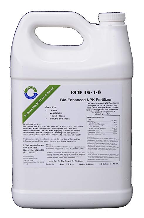 Natural Liquid Fertilizer 16-4-8 NPK Gallon