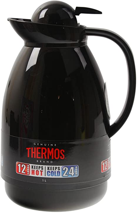 Thermos Patio Insulated Carafe, Black, 1L 1 Litre