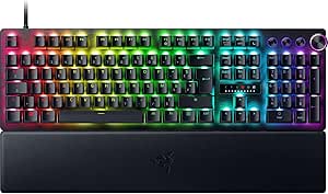 Razer Huntsman V3 Pro (Switches Analog) - Clavier Gamer Optique - Razer Snap Tap & Déclenchement Rapide (Switches réglables de 0,1 à 4,0mm, Touches en PBT Doubleshot) Clavier AZERTY | Noir