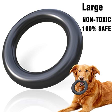 MigooPet Indestructible Dog Chew Toys for Aggressive Chewers - Lifetime Replacement Guarantee - Durable Non-Toxic Natural Rubber Small Large Dog Toys