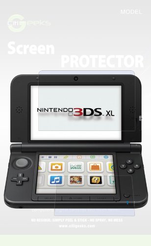 CitiGeeks® Nintendo 3DS XL High Definition (HD) Screen Protectors - [Anti-Glare] Screen Protector [3-Pack] Fingerprint Resistant Semi-Matte with Lifetime Warranty. Compatible with original 2012 and NEW 2015 models