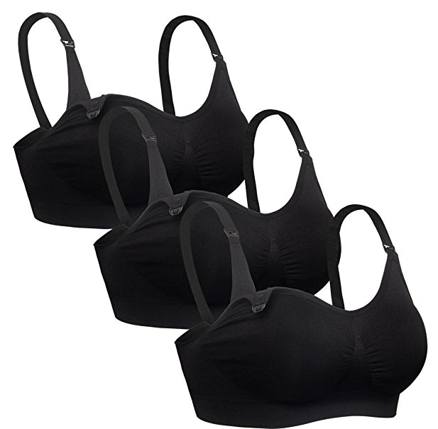 iLoveSIA 3PACK Womens Seamless Nursing Bra Bralette