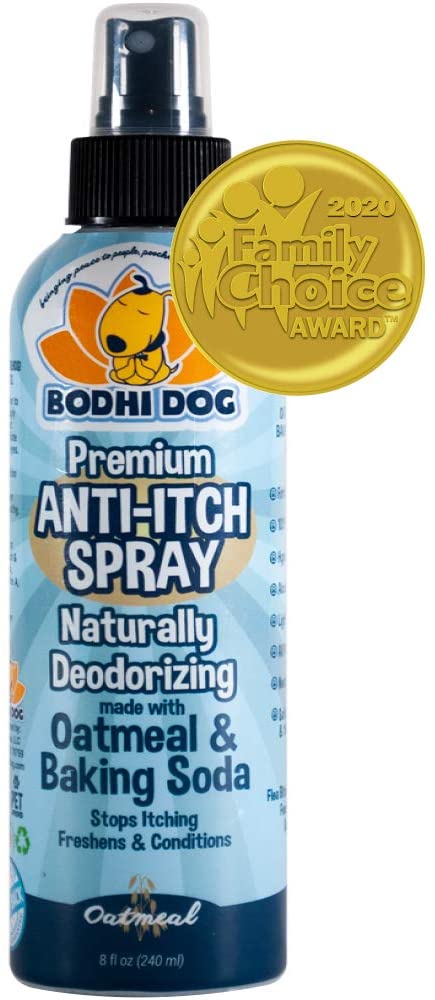 New Anti Itch Oatmeal Spray for Dogs and Cats | 100% All Natural Hypoallergenic Soothing Relief for Dry, Itchy, Bitten or Allergy Damaged Skin Treatment | Professional Quality - 1 Bottle 8oz (240ml)