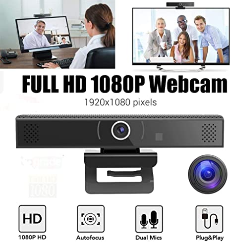 Dnyker 1080P HD Webcam,Camera with Microphone USB 2.0 for Computer, PC,Laptop,Video, Work from Home