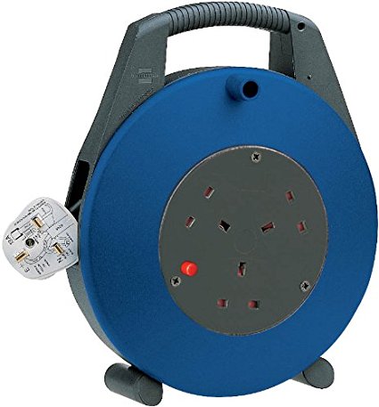 Brennenstuhl Compact Triple Socket Vario Line Cable Reel with Handle - 5m