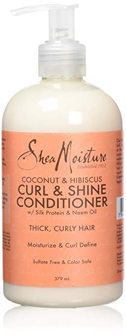 Shea Moisture Coconut and Hibiscus Curl and Shine Conditioner, 379 ml