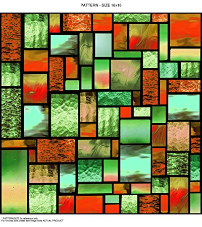 WindowPix WF105-12x36 12x36" Decorative Static Cling Window Film