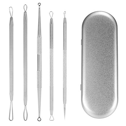 Ranphy 5-in-1 Blackhead Remover Kit Acne Pimple Comedone Extractor Tool, Best Acne Removal Kit