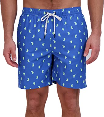 Eddie Bauer Men's SPF 50  Volley Swim Trunk - Fun Designs, Comfortable and Stylish, 7" Inseam