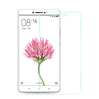 Xiaomi Mi Max Tempered Glass Screen Protector, iCoverCase Premium [Ultra-clear] Tempered Glass Screen Protector Film for Xiaomi Mi Max (6.44inch) (Screen protector)