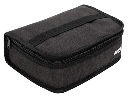 MIER Portable Thermal Insulated Cooler Bag Mini Lunch Bag for Kids, Dark Grey