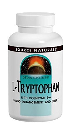 SOURCE NATURALS L-Tryptophan with Coenzyme B-6 500 Mg Tablet, 30 Count