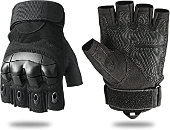 Tactical Gloves, Fuyuanda Outdoor Gloves Fingerless Glove for Shooting, Riding, Cycling, Paintball, Motorcycle, Driving Gloves