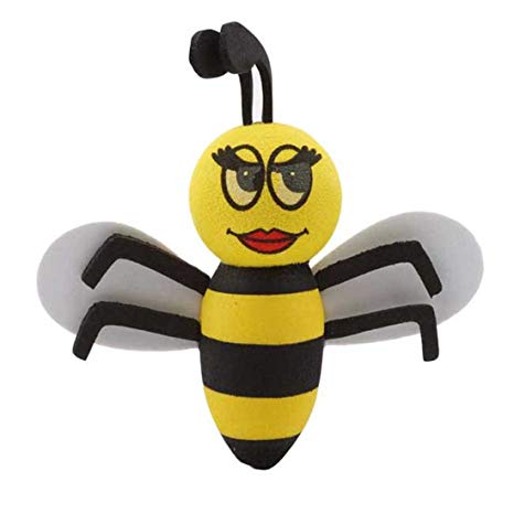 UNKEI Lovely Honeybee Bee Queen Car Antenna Topper Universal Automobile Antenna Foam Ball Decorations,2#