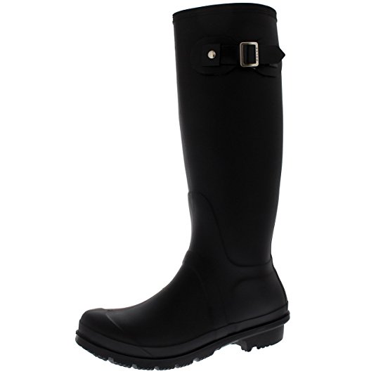 Polar Products Womens Snow Tall Waterproof Rain Muck Dog Walking Buckle Wellington Boot