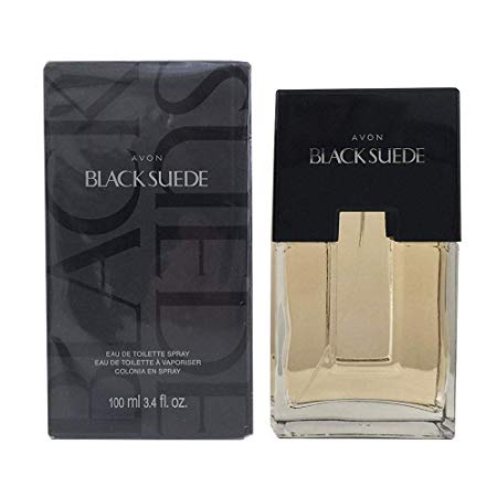 Avon BLACK SUEDE Eau De Toilette Cologne For Men Spray 3.4 Oz NEW