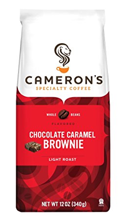 Cameron's Specialty Coffee, Chocolate Caramel Brownie, 12 Ounce, Whole Bean, Bag