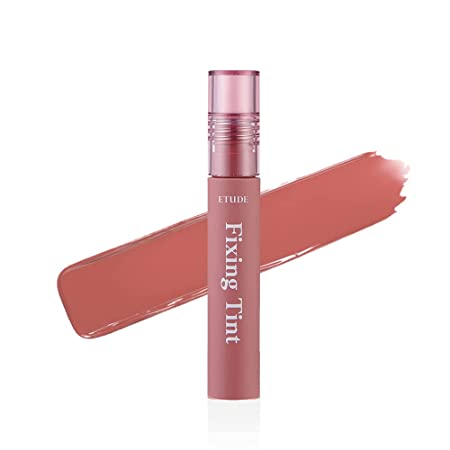 ETUDE Fixing Tint 4g | Long Lasting, High Pigmented Liquid Lipstick, Lip Stain, Waterproof, Lightweight matte finish, Full Coverage (#08 Dusty Beige)