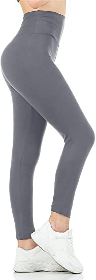 Gnpolo Womens Black High Waisted Leggings Pack Soft Slim Tummy Control Trousers Yoga Pants