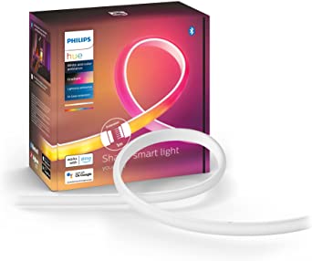 Philips Hue Gradient Lightstrip Extension [1m] White & Colour Ambiance Smart LED Kit. Works with Alexa, Google Assistant and Apple Homekit