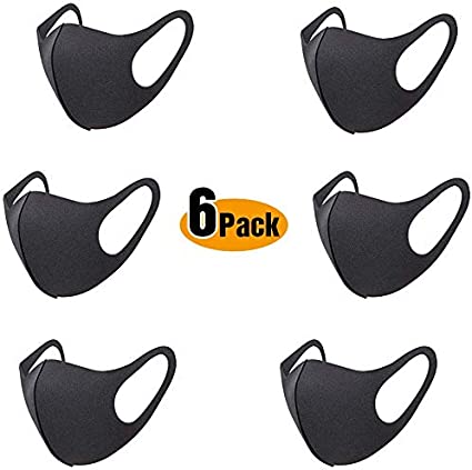 Reusable Anti Dust Unisex Breathable Earloop Anti Smoke Pollution for Cycling, Running, Outdoor Sports (6 PCS)