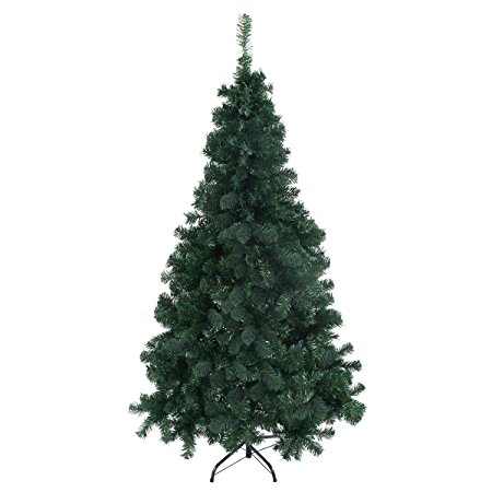 Goplus® 7 Ft Artificial PVC Christmas Tree w/Stand Holiday Season Indoor Outdoor Green