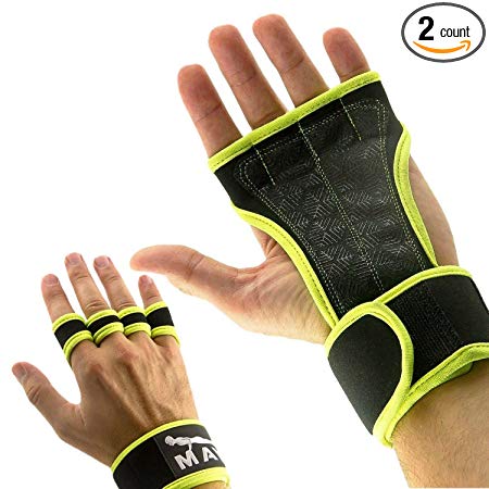 Mava Sports Cross Training Gloves with Wrist Support for WODs,Gym Workout,Weightlifting & Fitness-Silicone Padding, No Calluses-Suits Men & Women-Weight Lifting Gloves for a Strong Grip