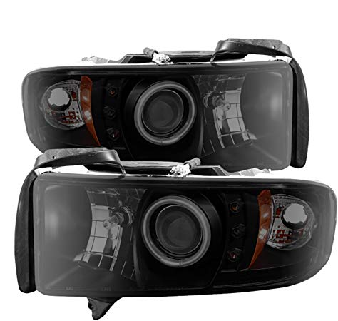 Spyder Auto 5078827 CCFL Halo Projector Headlights Black/Smoked