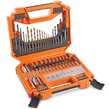 VonHaus 128pc Drill Bit Set & Carry Case, Includes Universal HSS Drill Bits, Tungsten Carbide Tipped Masonry Drill Bits & Wood Drilling Bits - Diameters From 1.5mm to 10mm