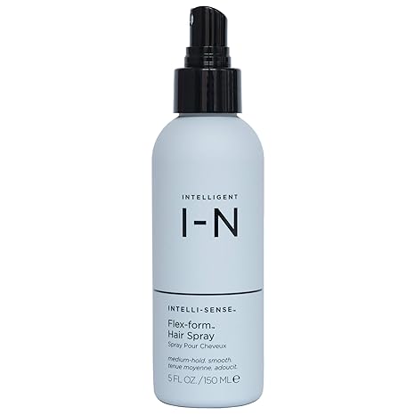 Intelligent Nutrients Flex-form Hair Spray - Natural, Flexible Hold Hairspray with Hydrating Aloe Vera for Hair Frizz- Non-Aerosol, USDA Certified Organic - Free From Plastic & Preservatives (5 oz)