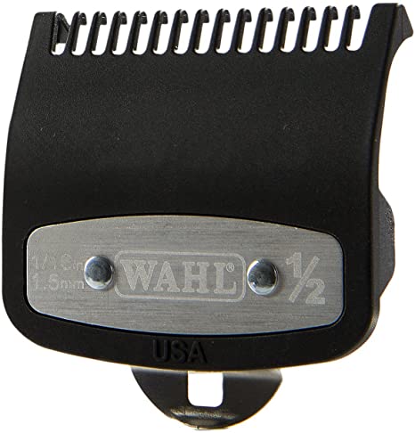 Wahl Professional 1/2" Premium Cutting Guide with Metal Clip #3354-1000 - Great for Barbers and Stylists - Ensures Smoother, Safer Cutting Experience - Fits All Wahl Vibrator Clippers