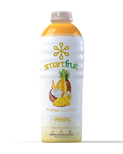 Smartfruit Aloha Pineapple, 100% Real Fruit Smoothie Mix, No Added Sugar, Non-GMO, No Additives, Vegan, Family Pack 48 Fl. Oz (Pack of 1)