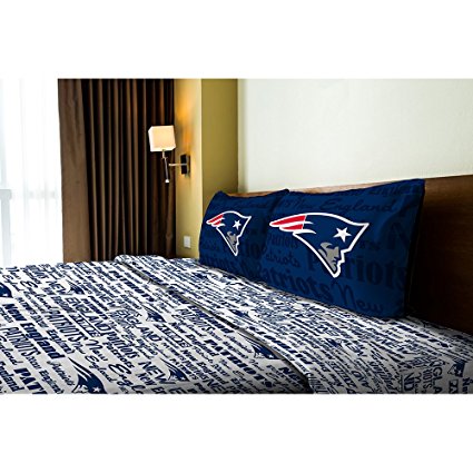 NFL New England Patriots Sheet Set Anthem Twin Bed