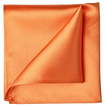 KissTies 1PC/6PCS Satin Pocket Square Wedding Party Solid Handkerchief   Gift Box