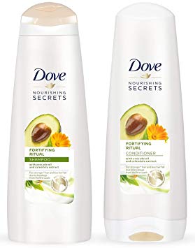 Dove Nourishing Rituals Haircare - Fortifying Ritual - Shampoo & Conditioner Set - Net Wt. 12 FL OZ (355 mL) Per Bottle - One Set