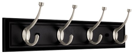 Liberty 129852 Four Hook 27-inch Wide Hat and Coat Rail/Rack