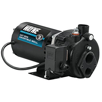 WAYNE CWS75 3/4 HP Cast Iron Convertible Well Jet Pump for Wells up to 90 ft.