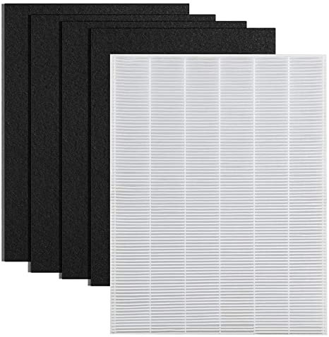 IN VACUUM Hepa Filter Replacement with 4 Carbon for Winix 115115 Compatible with Winix C535 5300 6300 5300-2 6300-2 P300 5500-2
