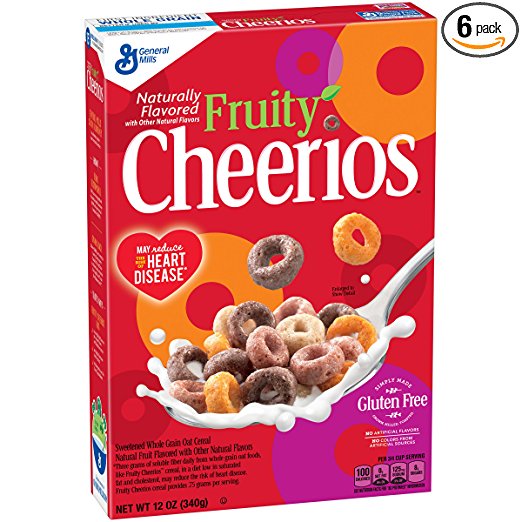 Fruity Cheerios Cereal, 12 Ounce (Pack of 6)