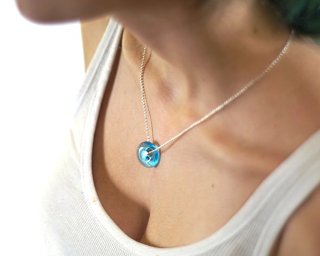 Bombay Sapphire Charm Necklace - Miniature Gin Bottle