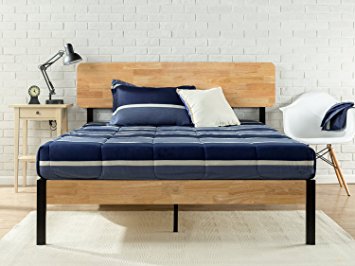 Zinus Tuscan Metal & Wood Platform Bed with Wood Slat Support, Queen