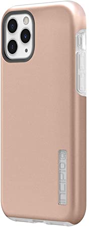 Incipio DualPro Dual Layer Case for Apple iPhone 11 Pro with Flexible Shock-Absorbing Drop-Protection - Iridescent Rose Gold/Frost